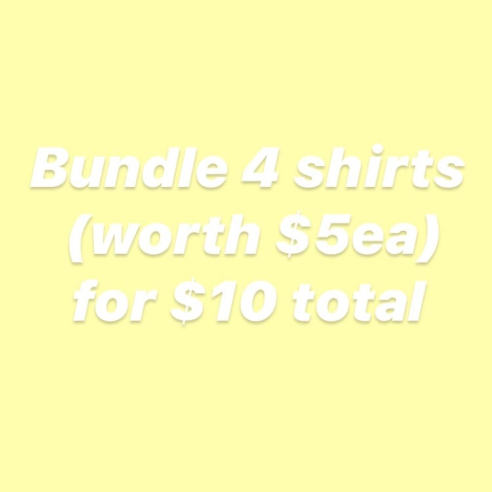 Save up by bundling 4 items worth $5 and pay $10!